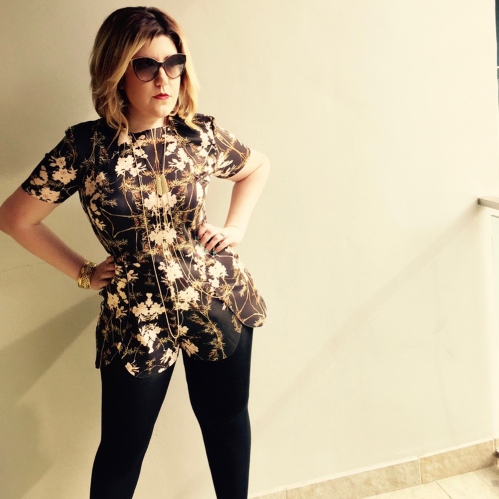 ASOS Scuba Dolphin Hem Floral Romper